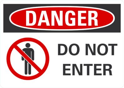 Danger Do not enter