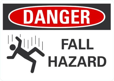 Danger Fall hazard