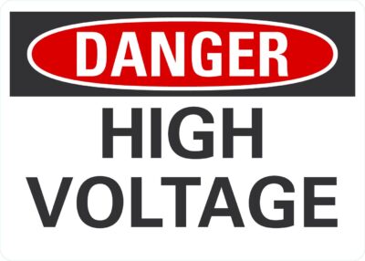 Danger High voltage