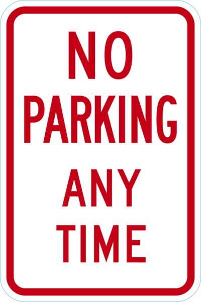 No Parking Any Time