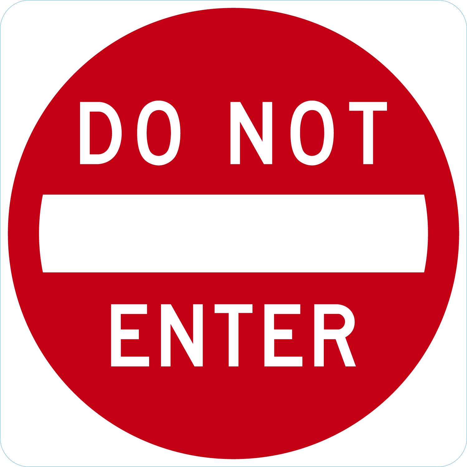 Do Not Enter