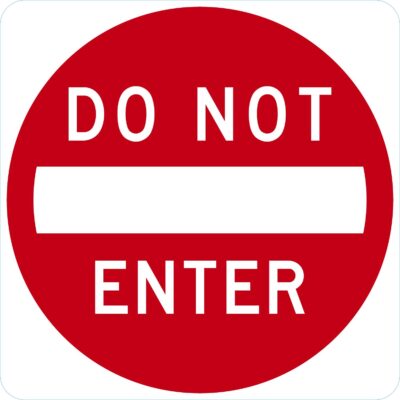 Do Not Enter