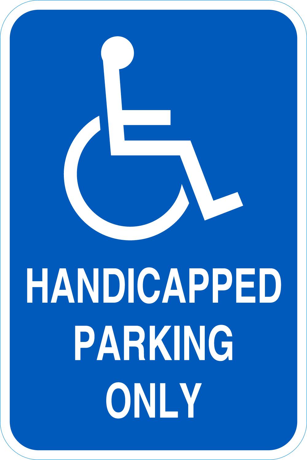 (Handicap Sym) Handicapped Parking Only - Image 2