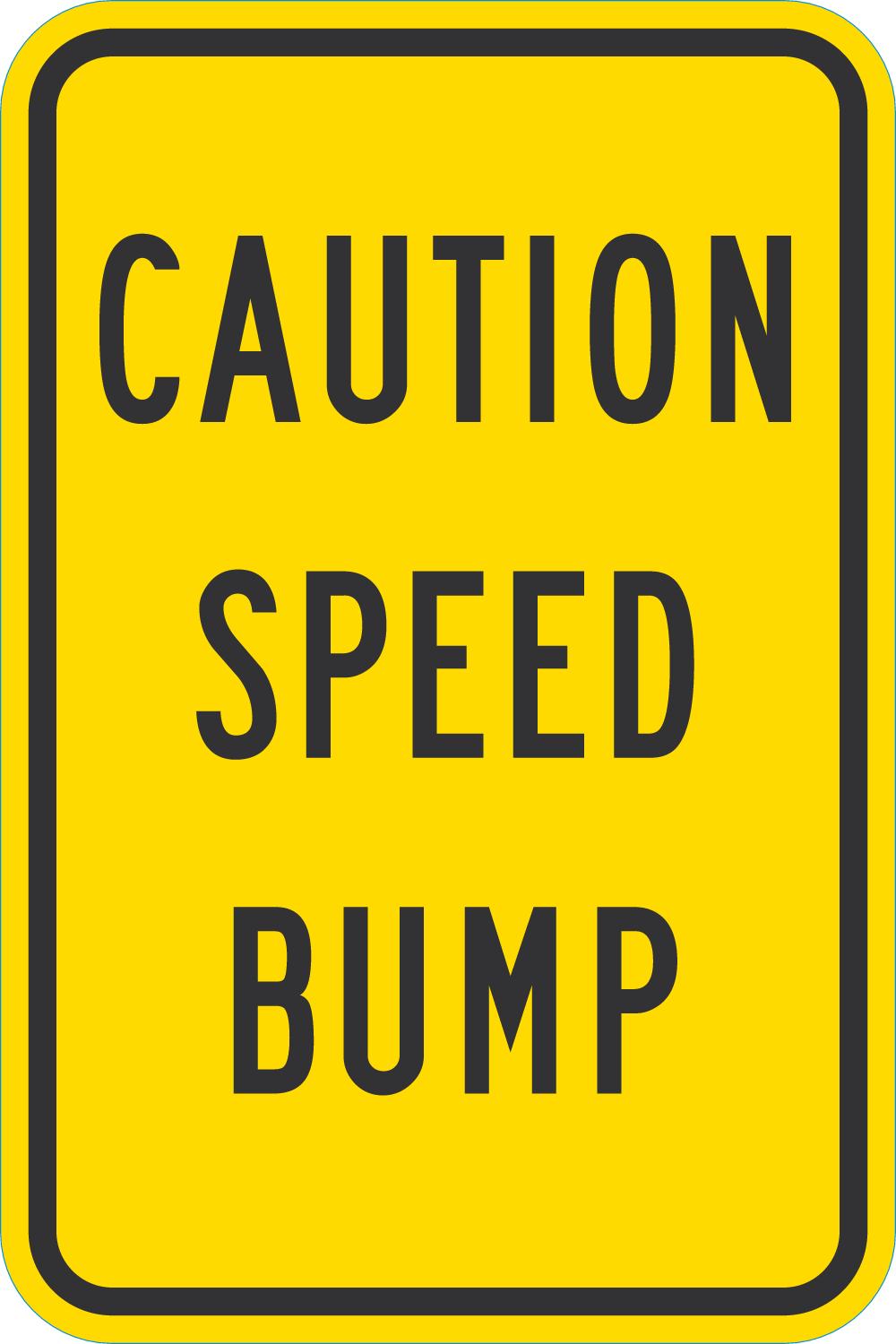 Caution Speed Bump - Image 2