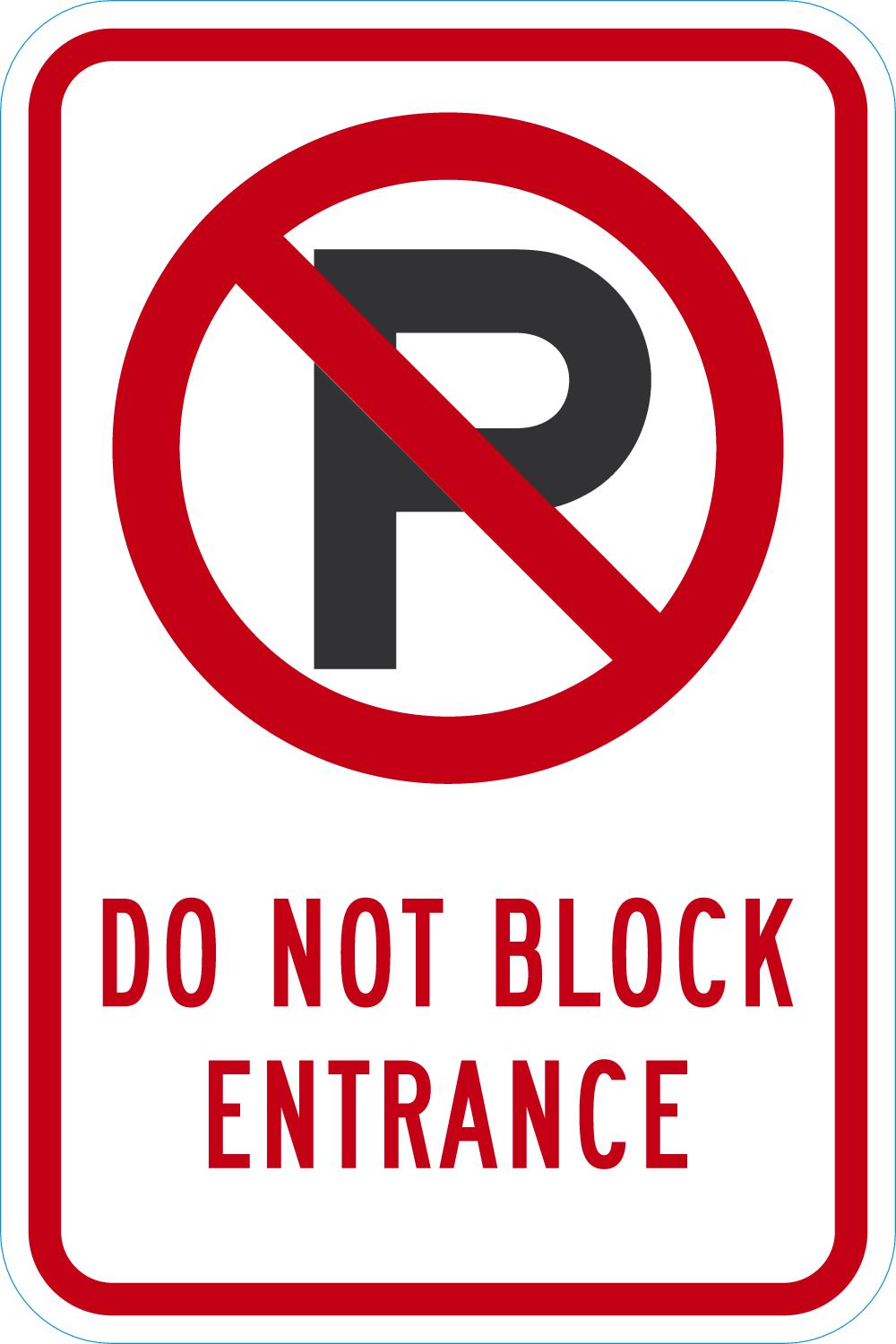 Do Not Block Entrance (W/Sym) - Image 2