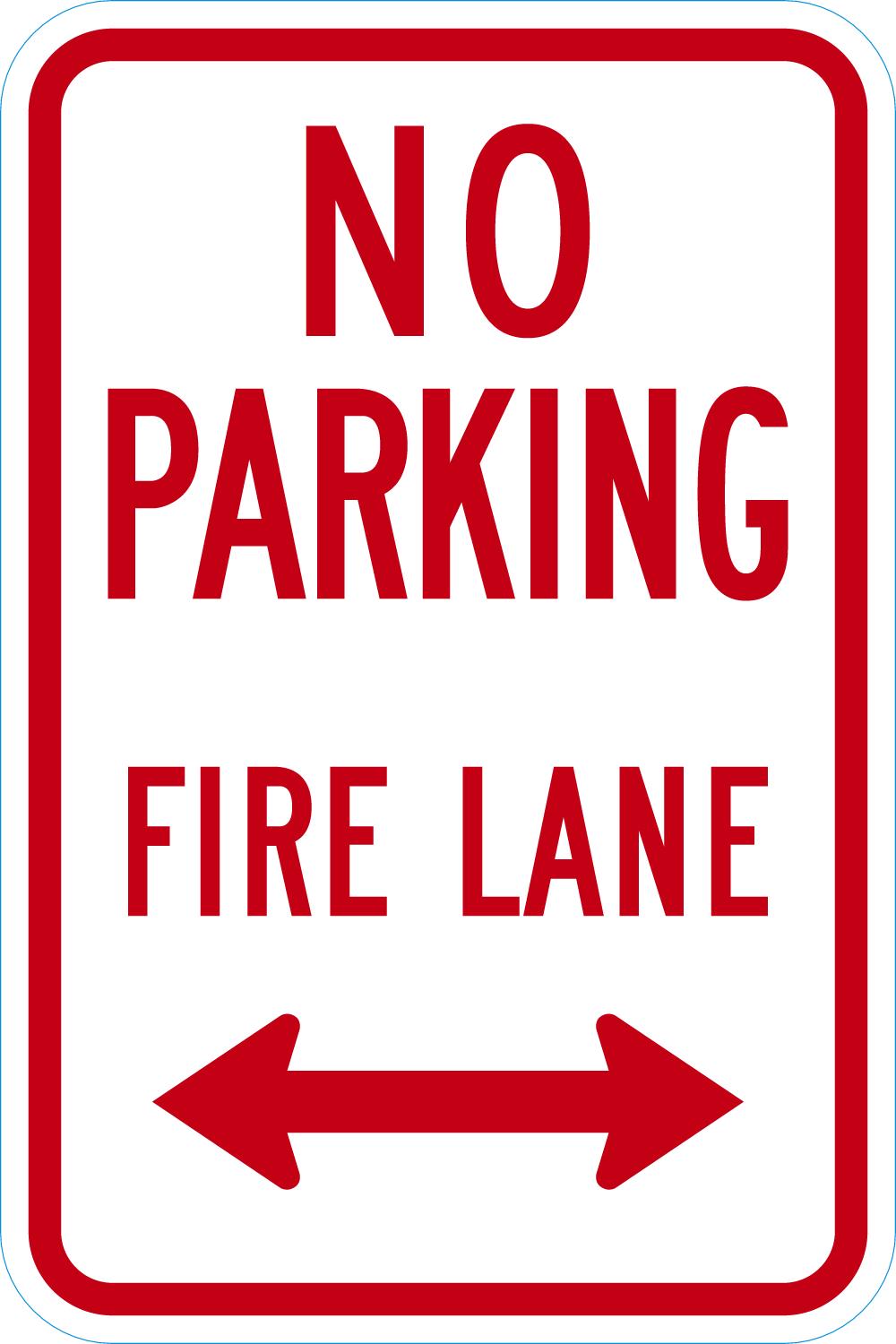No Parking Fire Lane (Double Arrow) - Image 2
