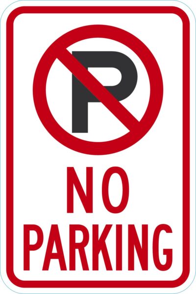 No Parking (No Parking Symbol)