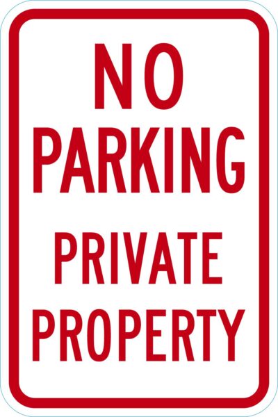 No Parking Private Property