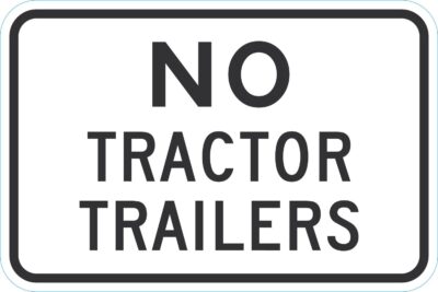 No Tractor Trailers