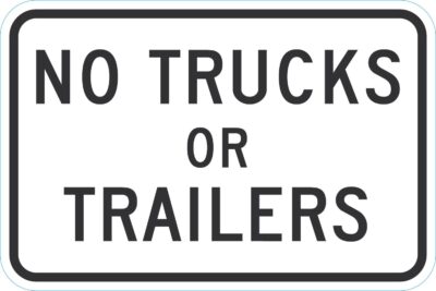 No Trucks Or Trailers