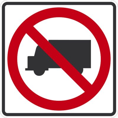 No Trucks Symbol