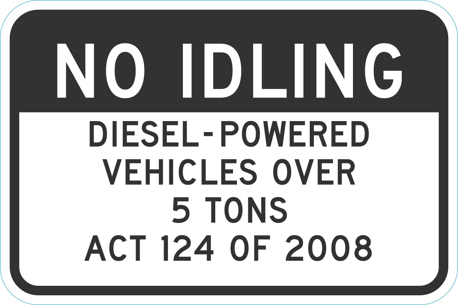 No Idling Diesel Powered Vehicles Over 5 Tons Act 124 Of