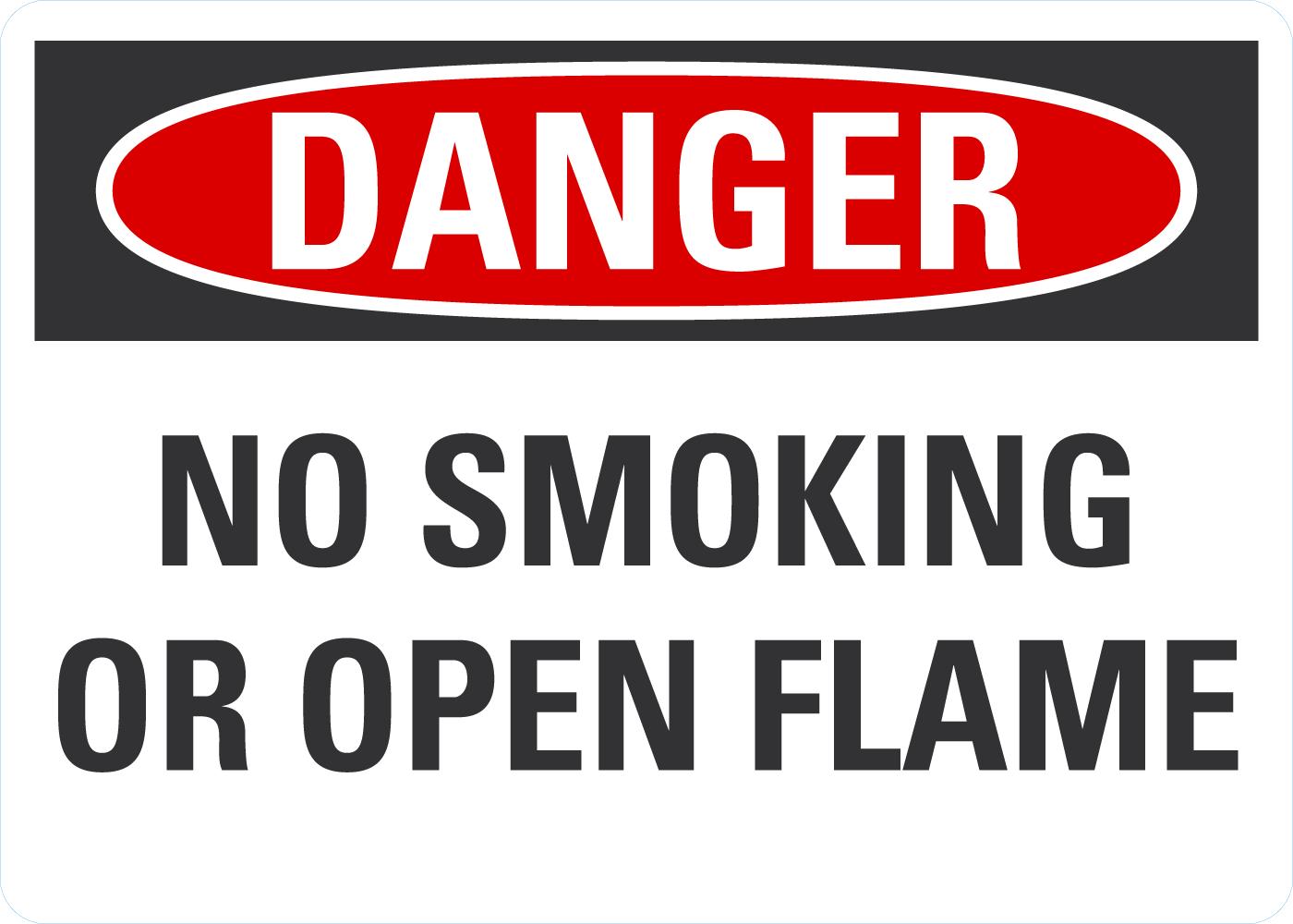Danger No Smoking Or Open Flame