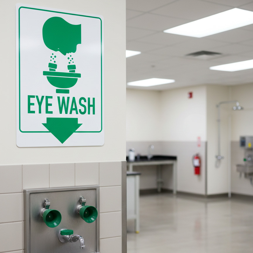 Eye Wash (w sym & down arrow)