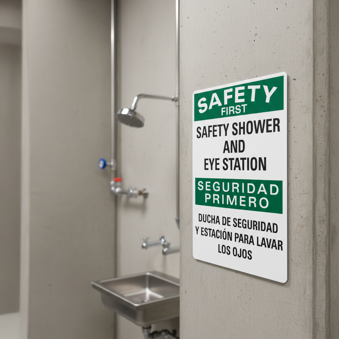Safety First Safety Shower And Eye Station Seguridad Primero - Image 3