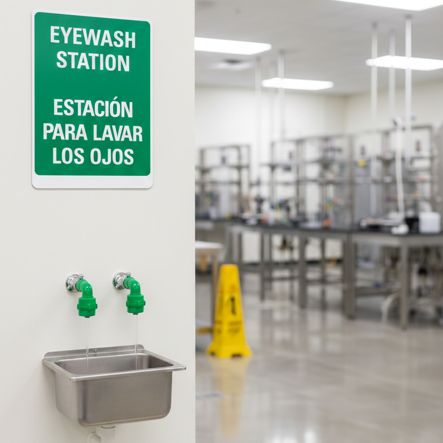 Eyewash Station Estacion Para Lavar Los Ojos