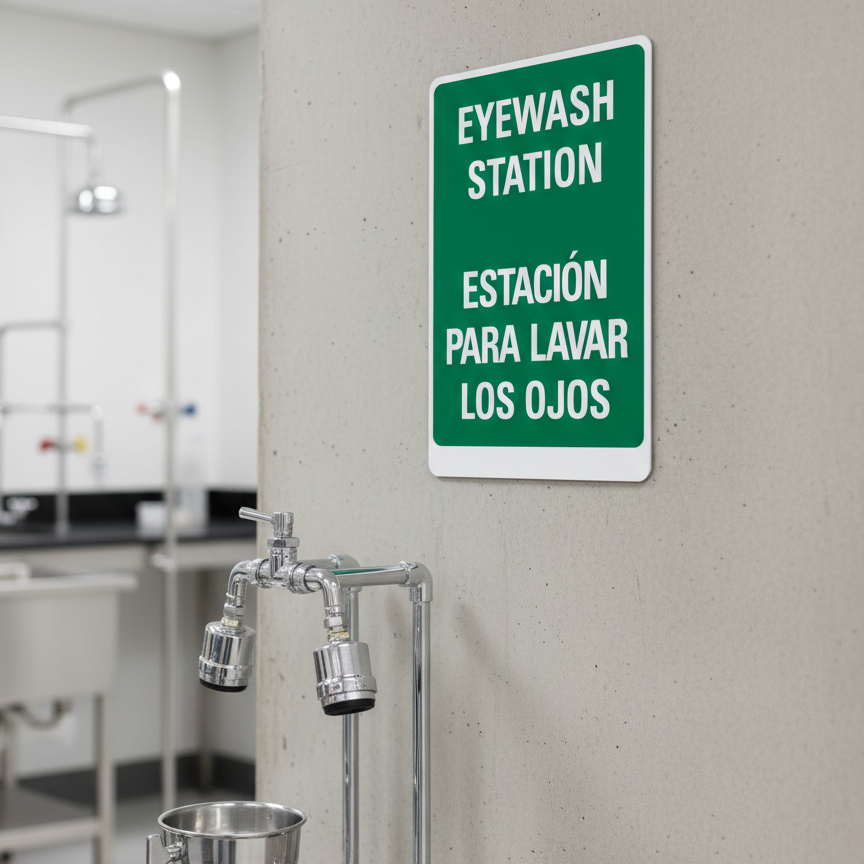 Eyewash Station Estacion Para Lavar Los Ojos - Image 2