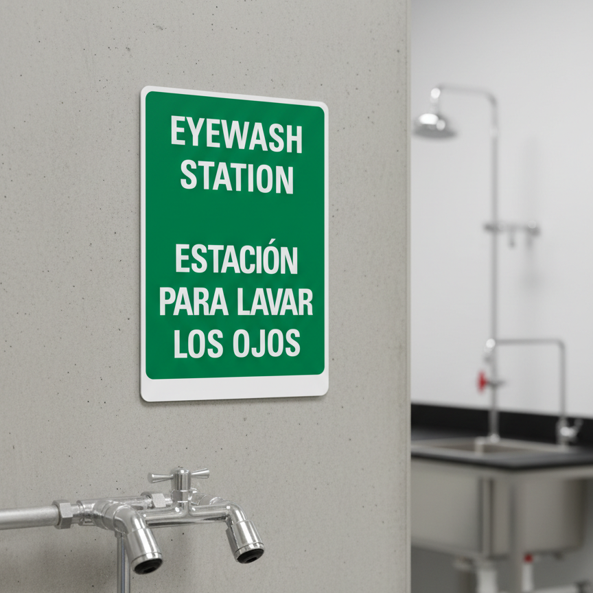 Eyewash Station Estacion Para Lavar Los Ojos - Image 3
