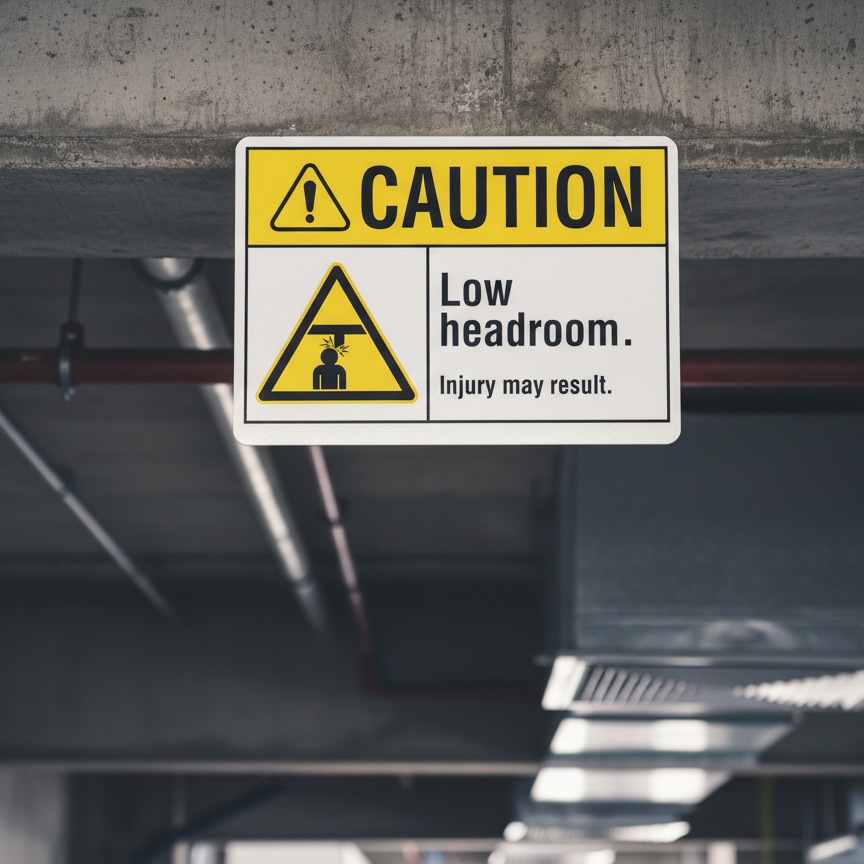 Caution Low headroom. Injury may result. - Image 2