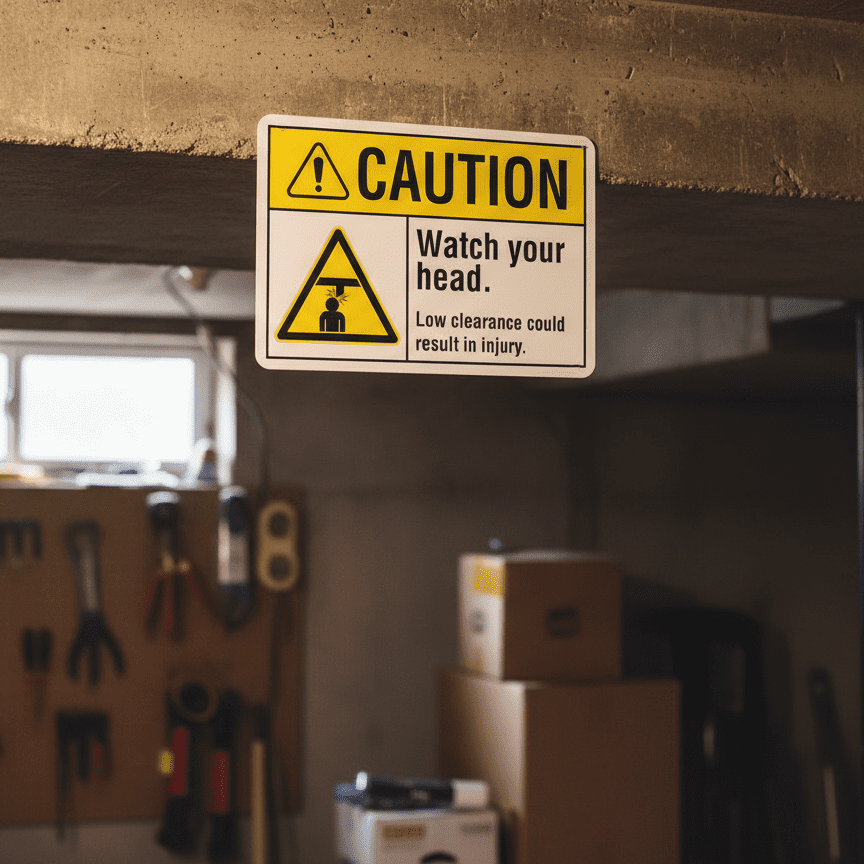 Caution Watch your head. Low clearance could result in - Image 2