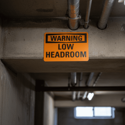 Warning Low headroom