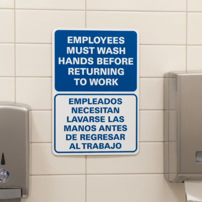 Employees Must Wash Hands Before Returning To Work