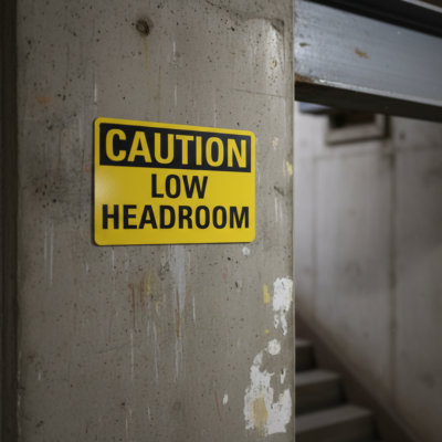Caution Low Headroom