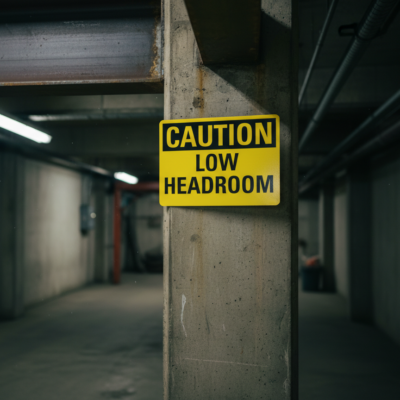 Caution Low Headroom