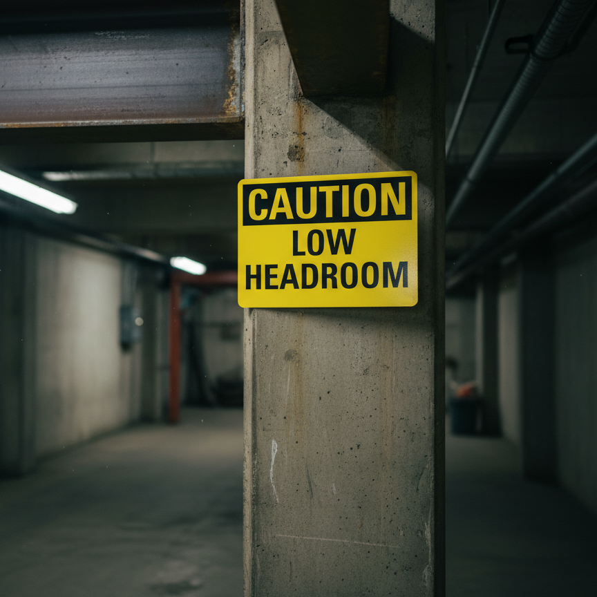 Caution Low Headroom - Image 2