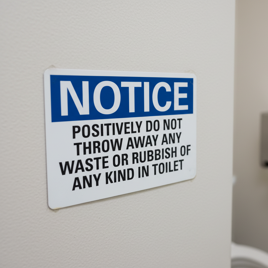 Notice Positively Do Not Throw Away Any Waste