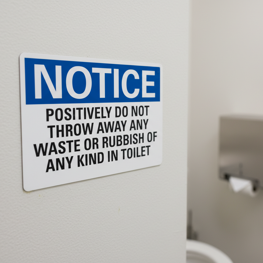 Notice Positively Do Not Throw Away Any Waste - Image 2