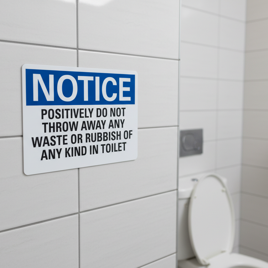 Notice Positively Do Not Throw Away Any Waste - Image 3