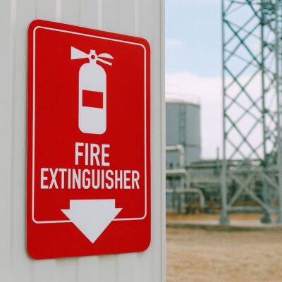 Fire Extinguisher  (w sym & down arrow)