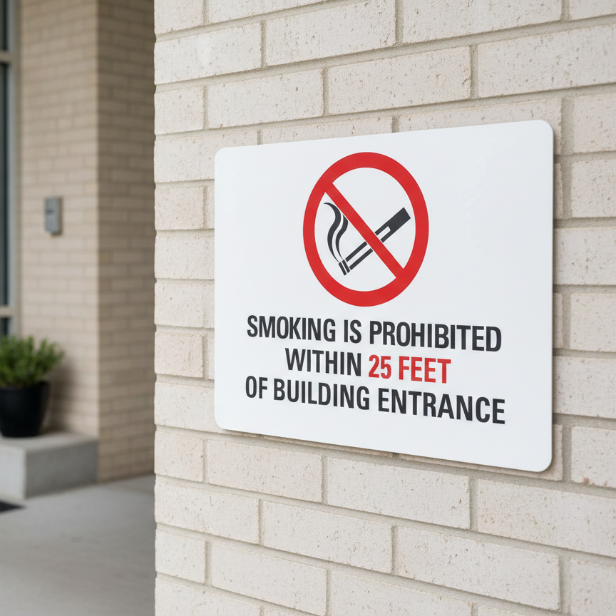 (Sym) Smoking Is Prohibited Within 25 Feet Of Building - Image 2