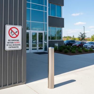 (Sym) No Smoking Within 10 Feet Of All Building Entrances