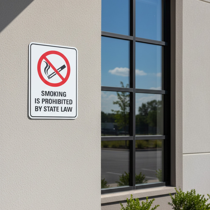 (Sym) Smoking Is Prohibited By State Law