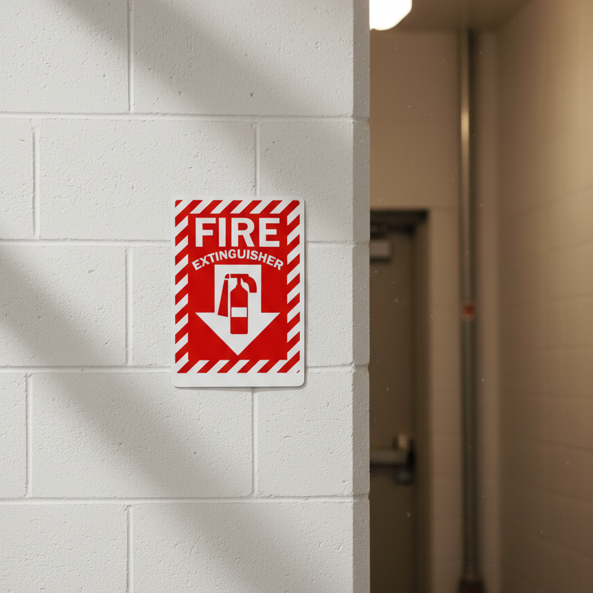 Fire Extinguisher (Down Arrow,Sym)