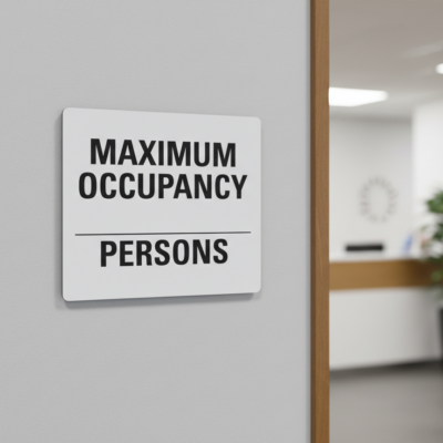 Maximum Occupancy (Blank) Persons