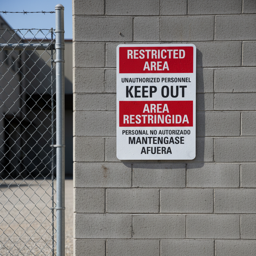 Restricted Area Unauthorized Personnel Keep Out - Image 2