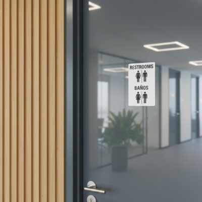 Restrooms (Sym) Banos (Sym)