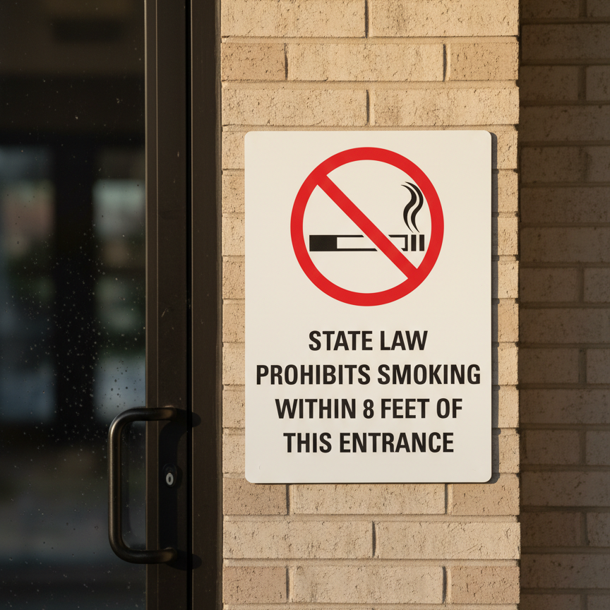 (Sym) State Law Prohibits Smoking Within 8 Feet Of This - Image 2