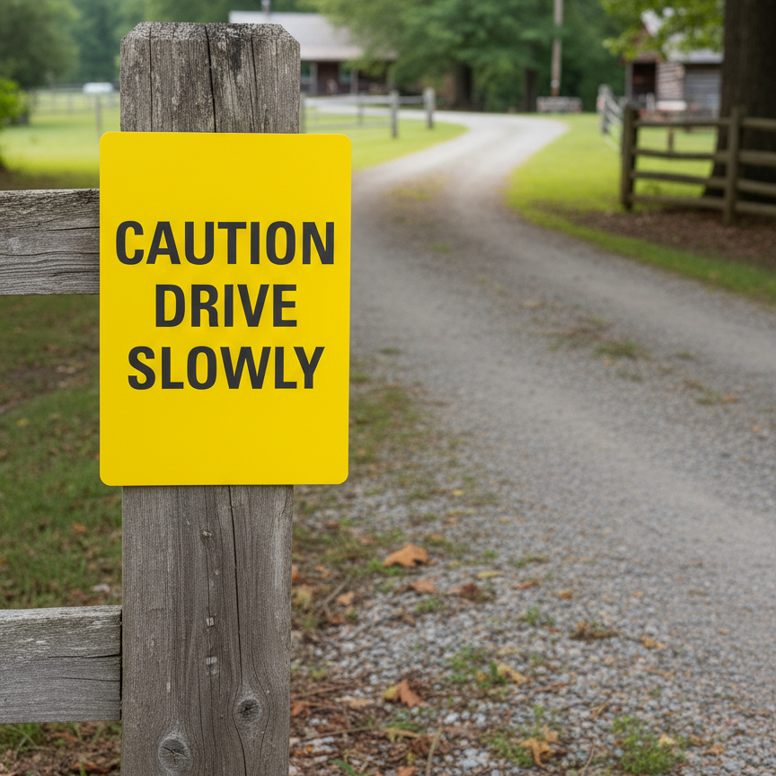 Caution Drive Slowly - Image 2