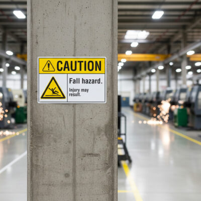 Caution Fall hazard. Injury may result.