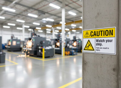 Caution Watch your step. Falls can result in injury.