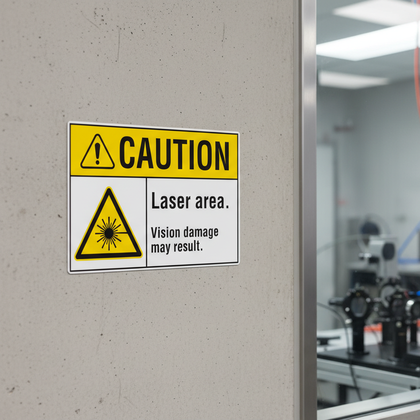 Caution Laser area. Vision damage may result. - Image 2