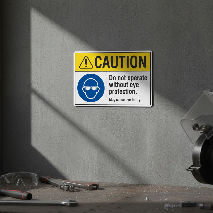 Caution Do not operate without eye protection. May caus - Image 2