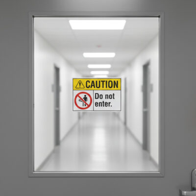 Caution Do not enter.