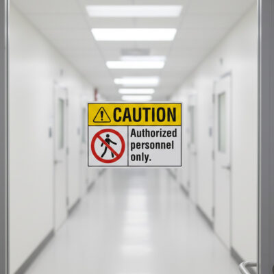 Caution Authorized personnel only.