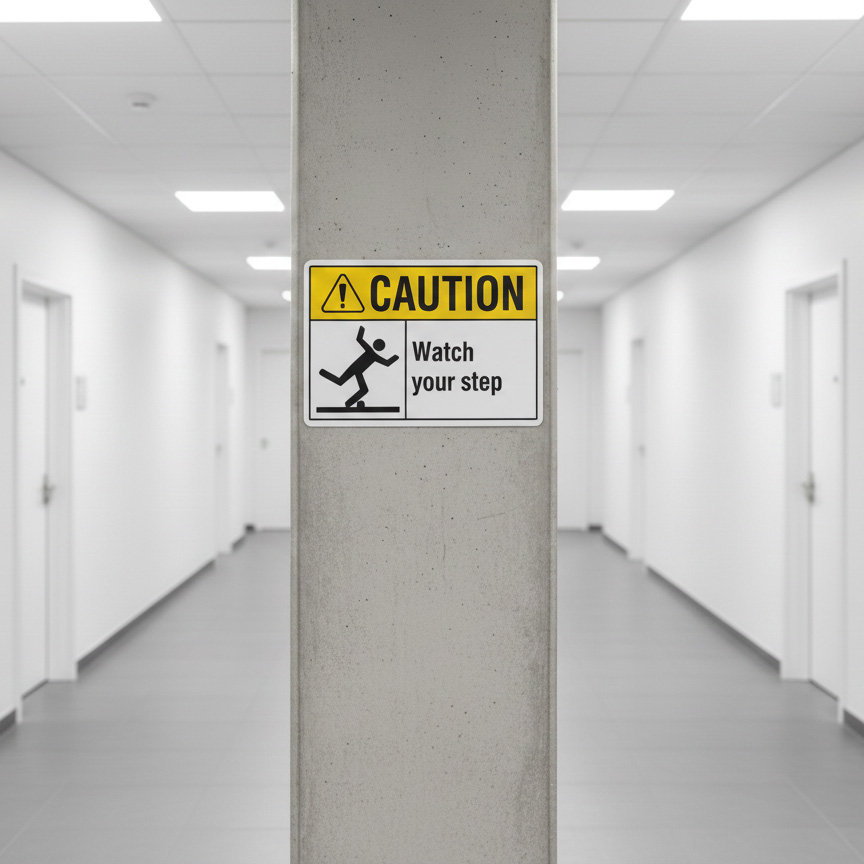 Caution Watch your step