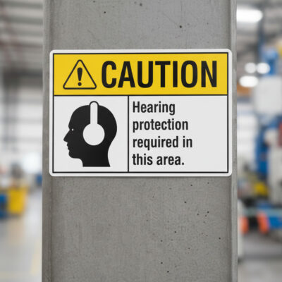 Caution Hearing protection required in this area